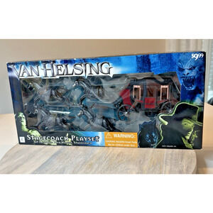 VAN HELSING STAGECOACH PLAYSET FOUR HORSES, STAGECOACH NEW BLOCKBUSTERS 2004